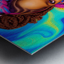 Dark Brown Skin Goddess Metal print