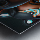 Two Adorable Brown Princesses Black Metal print