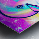 dolphin watercolor Metal print