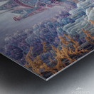 Whimsical Hyper Detailed Ice Castle Landscape Metal print