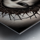 Jesus Christ Portrait In Russ Metal print