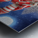 Whimsical Hyper Detailed Red And White Pepper Metal print