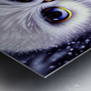 Kawaii Fluffy White Owl Metal print