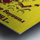 Retro Arizona State Basketball Art Remix Metal print