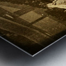 Vintage Rice vs. SMU Basketball Viewfinder Photo Art Metal print