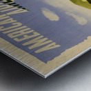 American Airlines To New England vintage travel poster Metal print