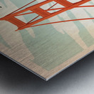 San Francisco Golden Gate Bridge vintage poster Metal print
