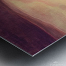 espresso marble Metal print