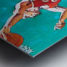 Getting to the Rim Metal print