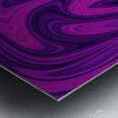 Purple and Blue Abstract Metal print