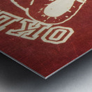 Retro Eighties Oklahoma Sooners Art Metal print