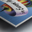 BEA vintage airline poster Europe 1948 Metal print