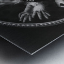 Please applaud with hands only Metal print