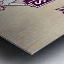 Vintage Kansas State Three Wildcat Cartoon Art Metal print