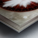 Angel Wings Snowflake Fractal Art Composition by Xzendor7 Metal print