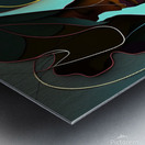 Ladyabstract  Metal print