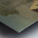 Country houses and a road Metal print