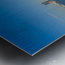 Lower Manhattan with boat  Metal print