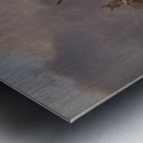 Donkeys and Figures on a Beach Metal print