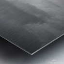 Seattle Skyline I - Black and White Metal print