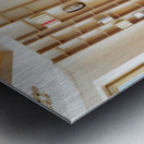 Art rainbow storm   on wall 1 Metal print