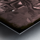 Black and White Mando Metal print