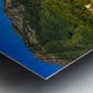 Capturing Maidens Serenity: A Breathtaking Shot of Fernies Majestic Mountains and Tranquil Maiden Lake Metal print