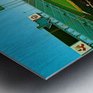 Retro Arlington Stadium Ballpark Art Metal print