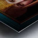 The Golden Elegant Queen Of Sandoria Sci-Fi Fantasy AI Concept Art by Xzendor7 Metal print