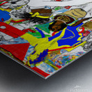 rebel lion a gain   Metal print