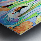 Flamingo Follies Metal print