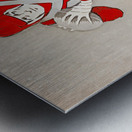 Vintage Ohio State Buckeyes Football Player Art Metal print