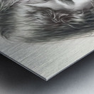 Girl with Kitten Metal print