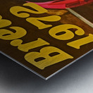 1972 Milwaukee Brewers Retro Art Metal print