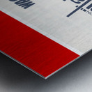 Retro Washington Capitals Poster Metal print