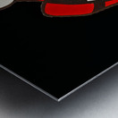 Throwback Atlanta Falcons Cartoon Art Metal print