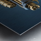 Steampunk Skull Gun 1-3 Metal print