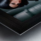 Portrait Of A Model In Industrial Renaissance Fashion Alluring And Beautiful AI Concept Art by Xzendor7 Metal print