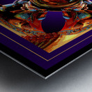 ABSTRACT GUARD LIONS  Metal print