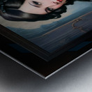 A Renaissance Woman Of The Industrial Age Alluring And Beautiful AI Concept Art by Xzendor7 Metal print