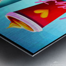 hearts and coffee Metal print