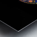 Psychedelic Cat  Metal print