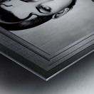 A Gorgeous Sultry 1930s Fantasy Pinup Girl Glamour AI Concept Art Portrait by Xzendor7 Metal print