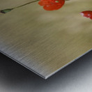Wildflowers; Poppies In A Grain Field Metal print