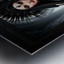 The Witch Queen Aliana Thaidorost Captivating AI Concept Art Portrait by Xzendor7 Metal print