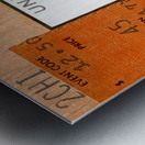 1984 Chicago Concert Ticket Wall Art Metal print