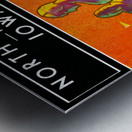 1933 Iowa vs. Northwestern Football Program Art Metal print