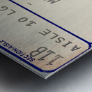 1987 Bon Jovi Concert Ticket Art Metal print