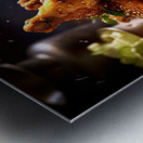 Crispy chicken wings Juicy Metal print