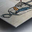 BIRD FEED Metal print